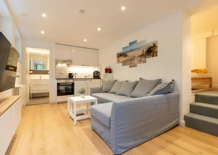 Neue Zentrale Souterrain-wohnung 24h Self Check-in Appartement